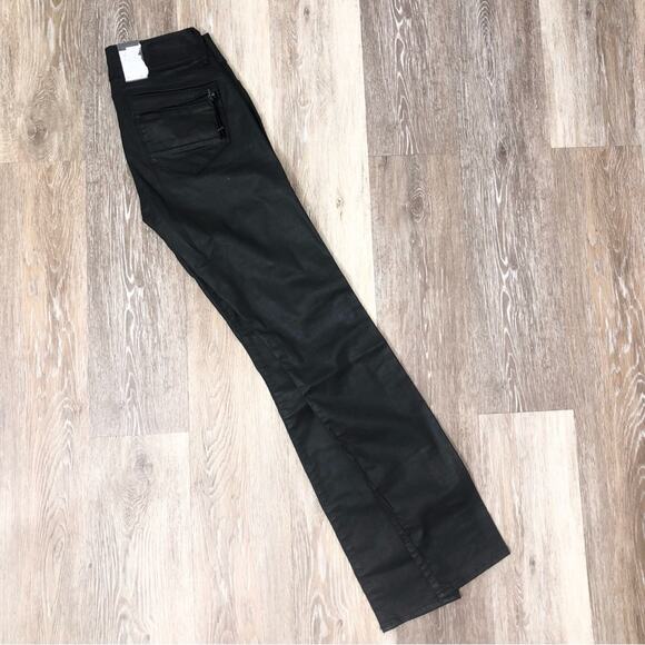 G-Star Raw Midge Cody Coated Distro Black Stretch Mid-Rise Skinny Jeans 26 NWT - Picture 5 of 10